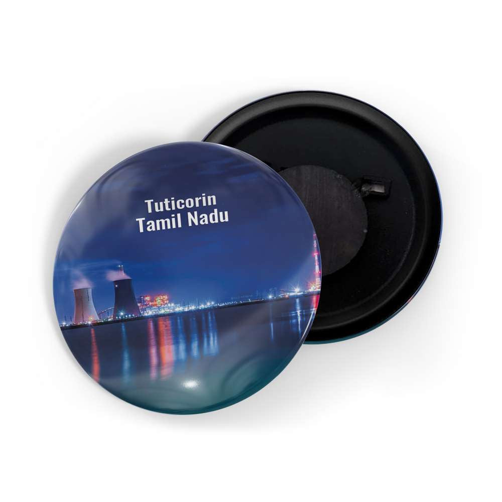 dhcrafts Fridge Magnet Multicolor Tuticorin Tamil nadu Tourist Place Glossy Finish Design Pack of 1 (58mm)